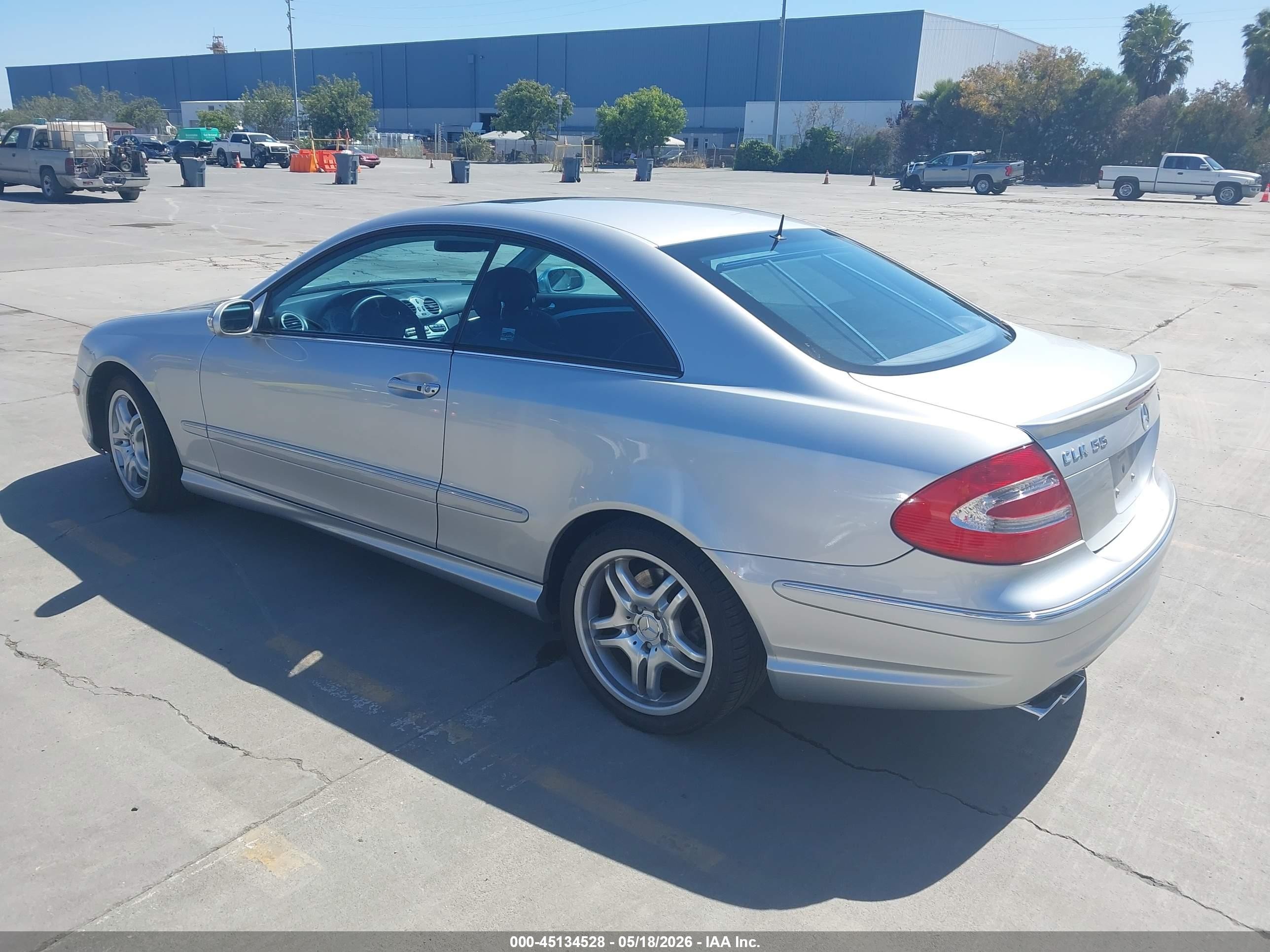 2003 Mercedes-benz Clk 55 Amg   Silver vin: WDBTJ76H93F049360