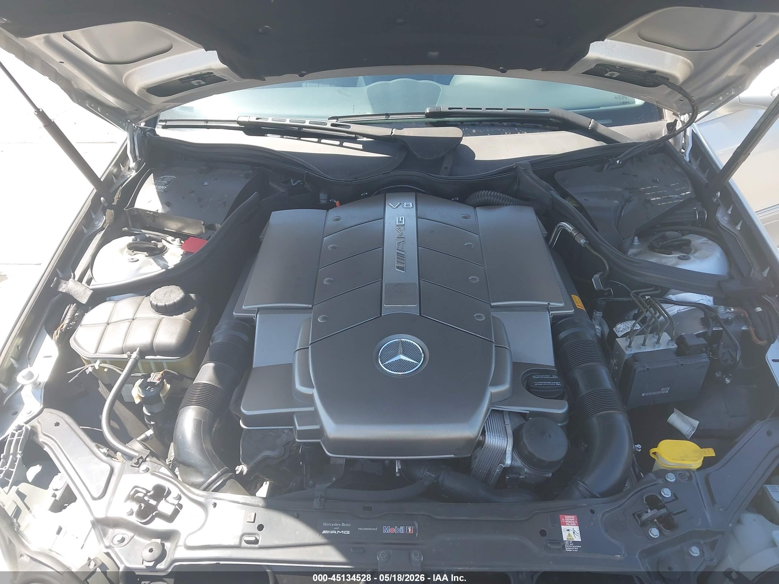 2003 Mercedes-benz Clk 55 Amg   Silver vin: WDBTJ76H93F049360