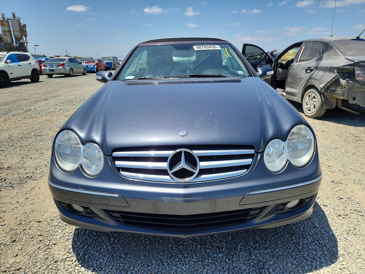 2008 Mercedes-benz Clk 350 Gray vin: WDBTK56F08T091389