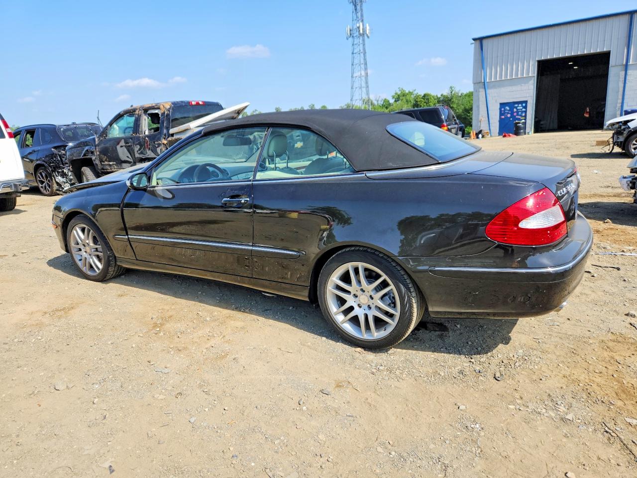 2009 Mercedes-benz Clk 350 Black vin: WDBTK56F09F262609
