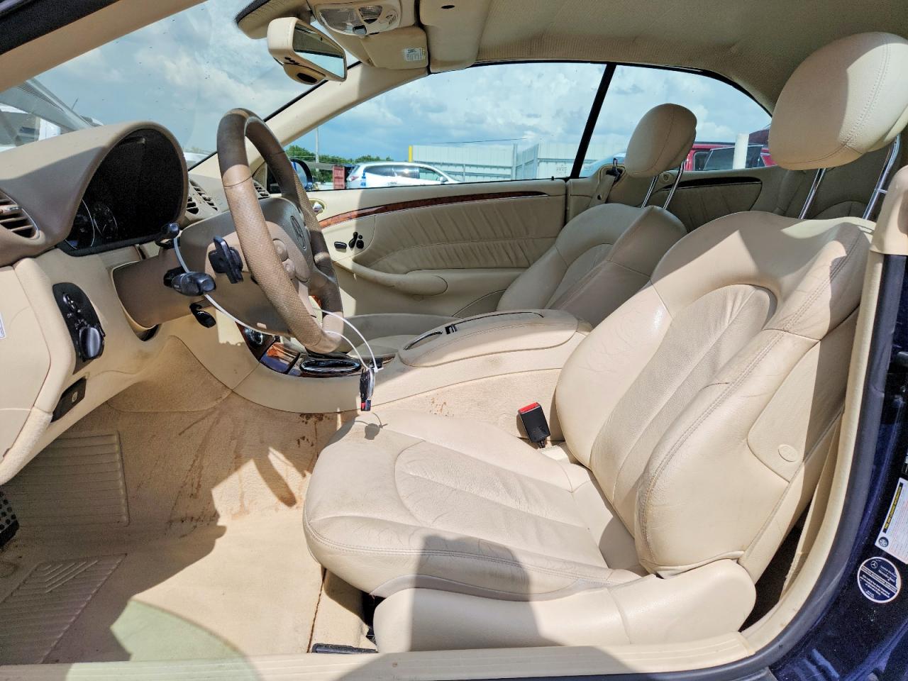 2009 Mercedes-benz Clk 350 Blue vin: WDBTK56F09T104997