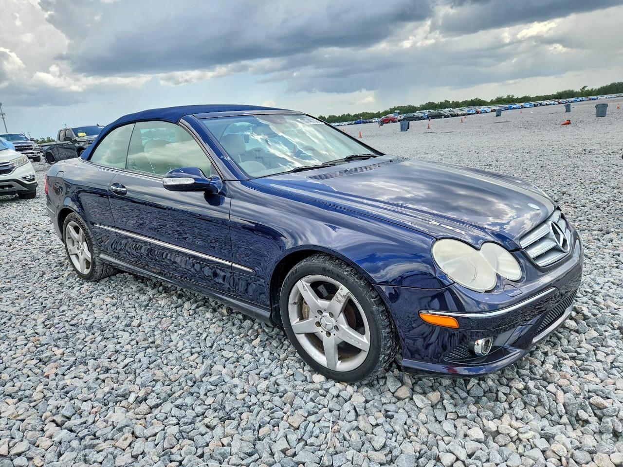 2009 Mercedes-benz Clk 350 Blue vin: WDBTK56F09T104997