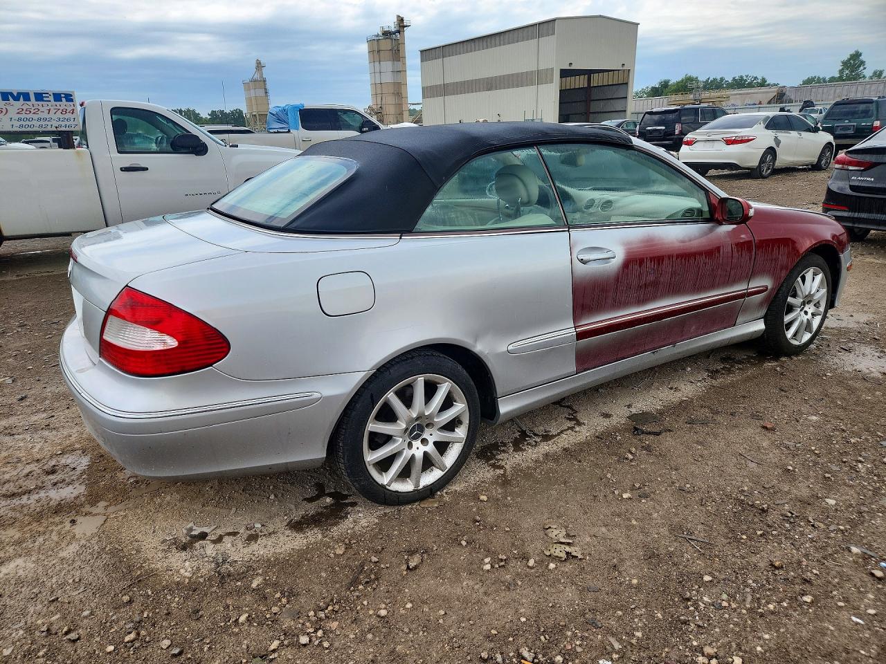 2007 Mercedes-benz Clk 350 Серебряный vin: WDBTK56F17T077838