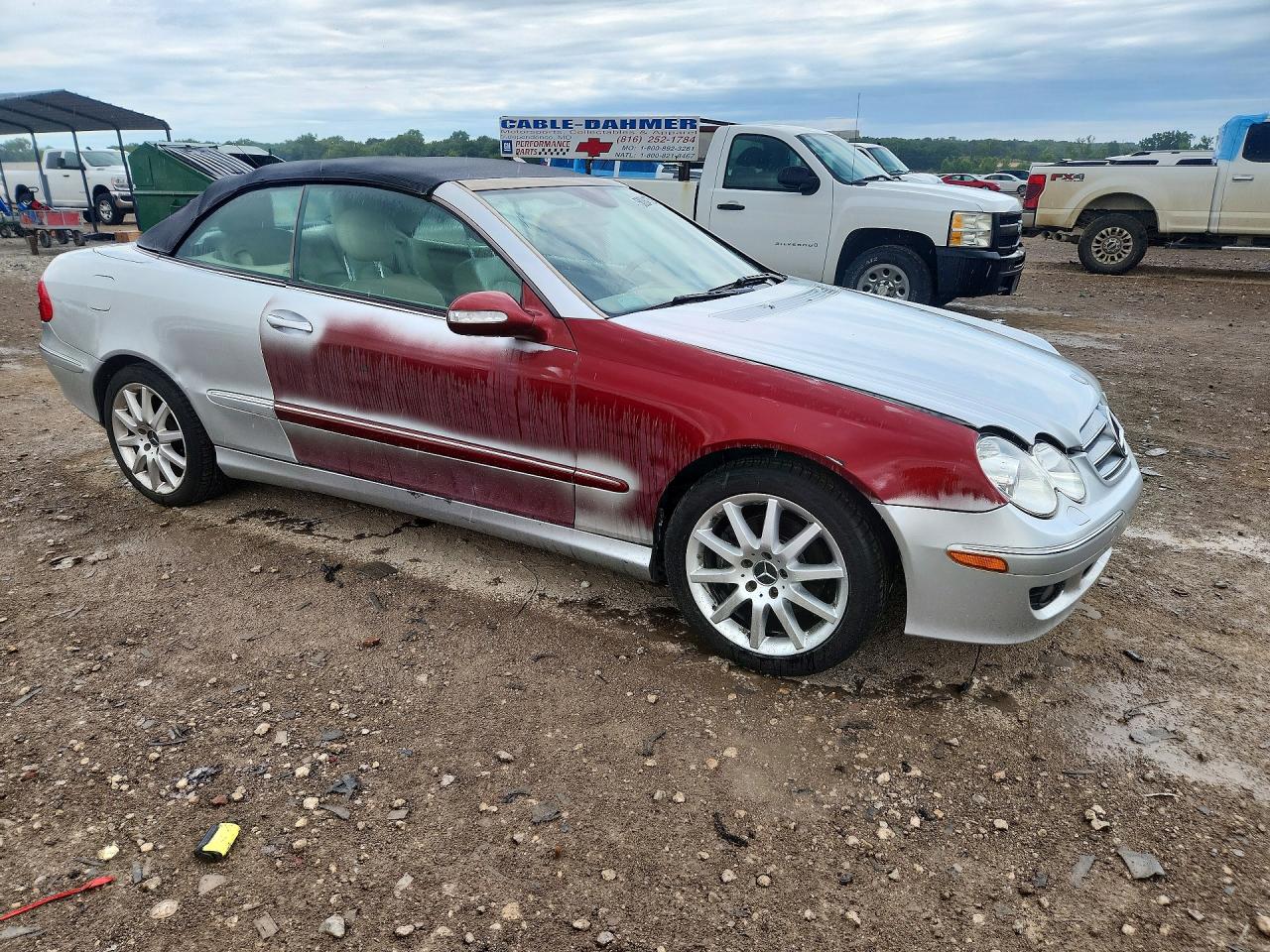 2007 Mercedes-benz Clk 350 Серебряный vin: WDBTK56F17T077838