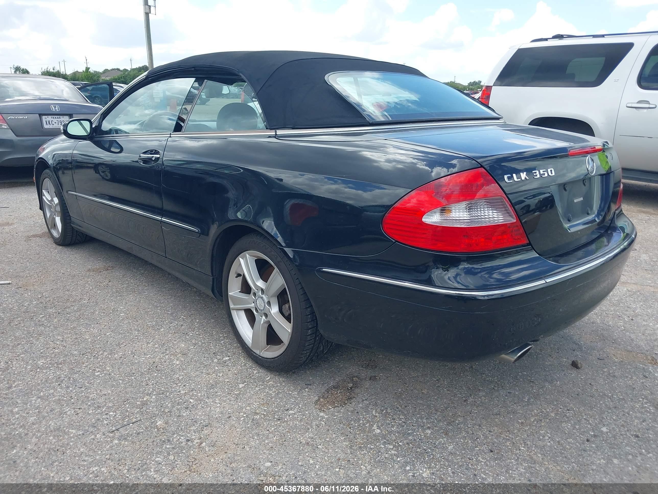 2008 Mercedes-benz Clk 350   Black vin: WDBTK56F18F236454