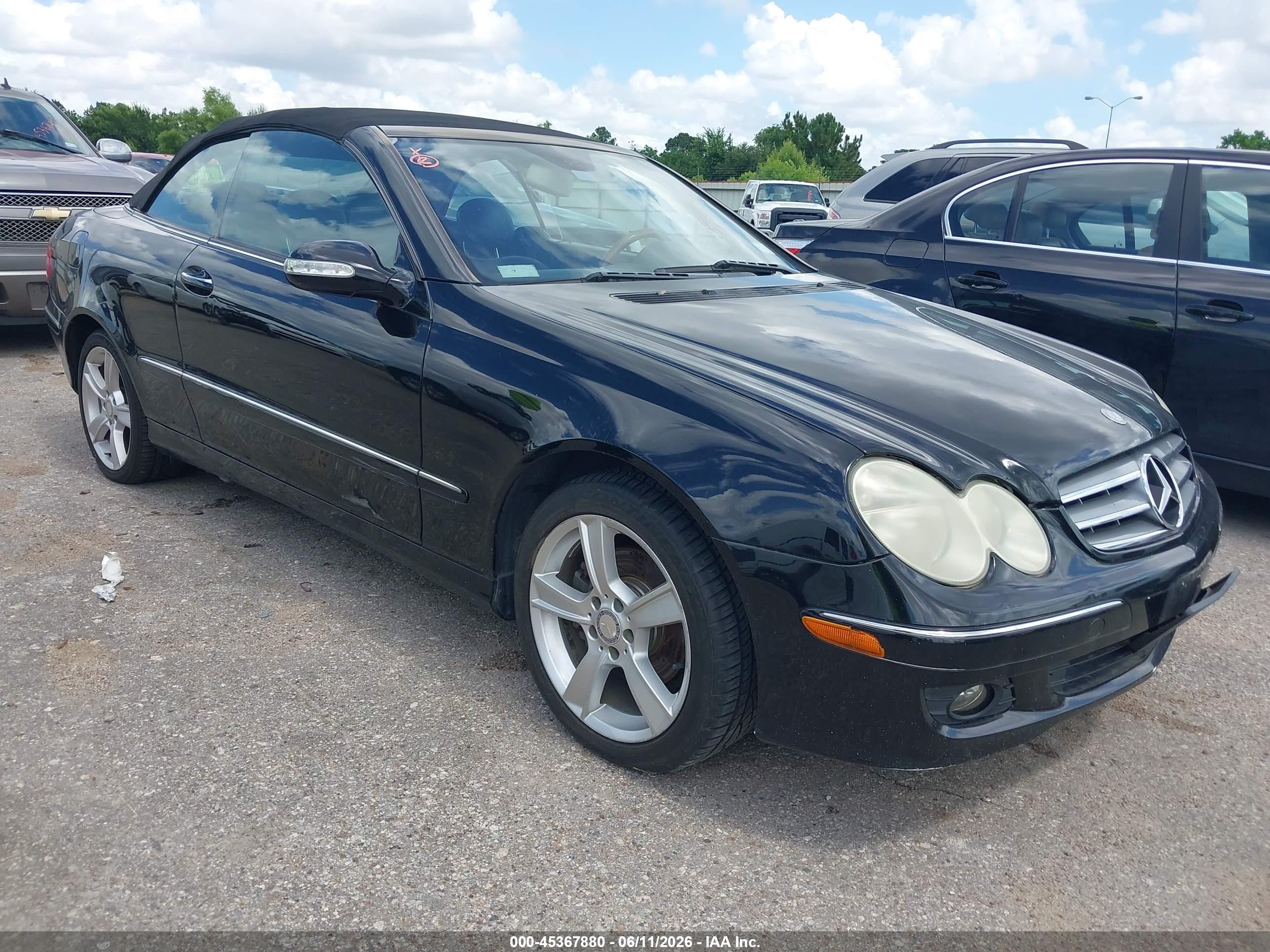 2008 Mercedes-benz Clk 350   Black vin: WDBTK56F18F236454