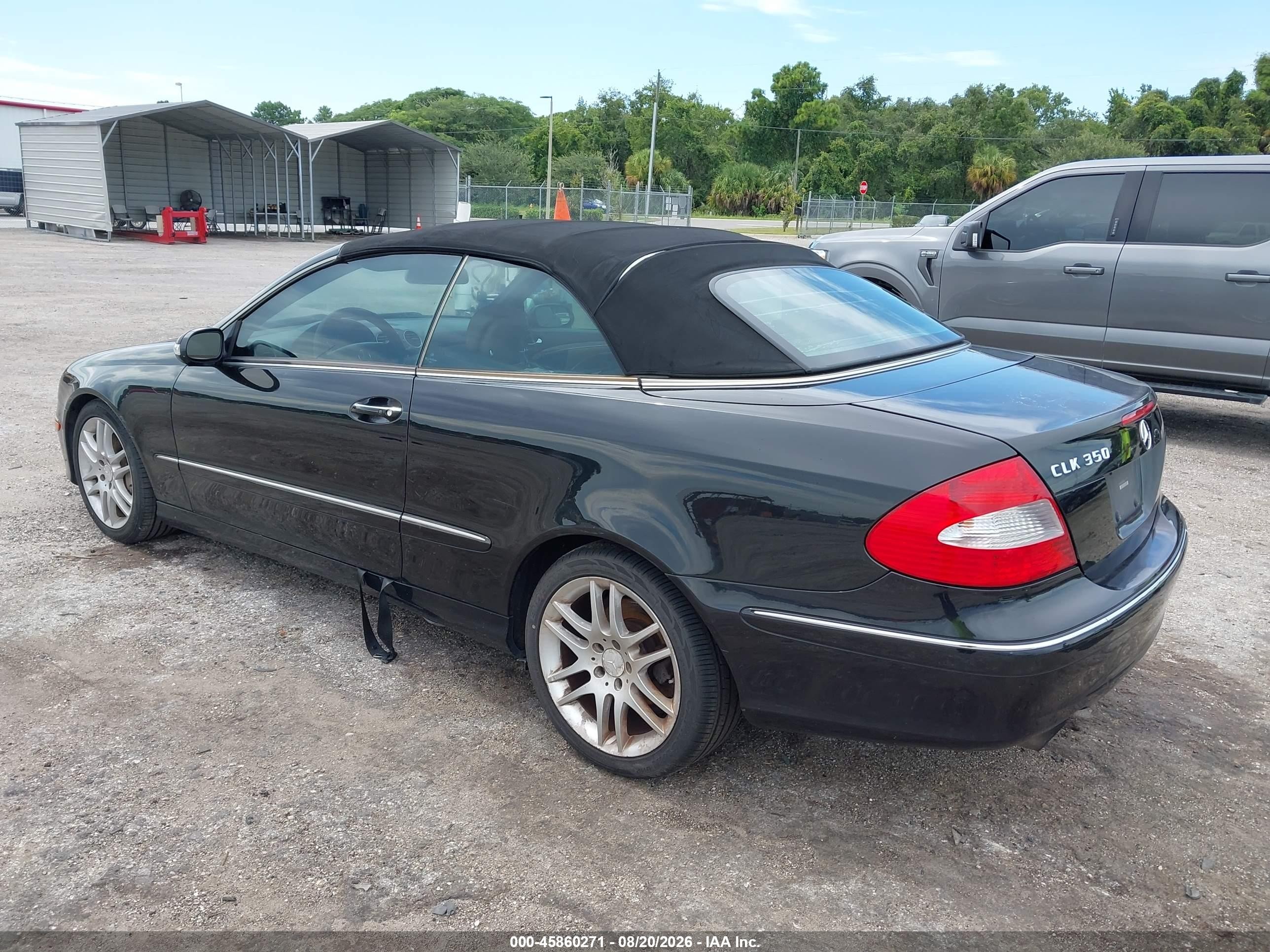 2009 Mercedes-benz Clk 350 Черный vin: WDBTK56F19T104426