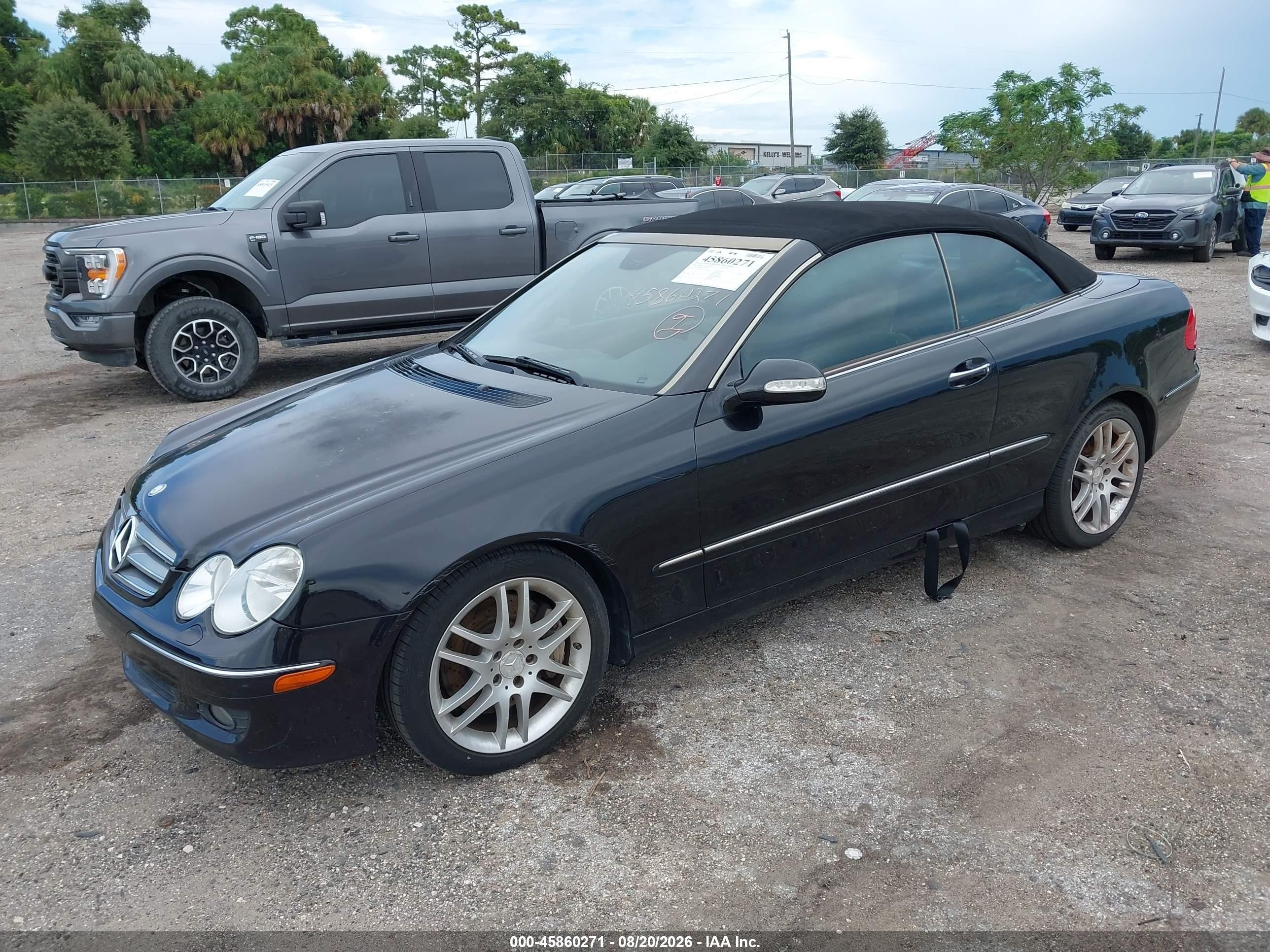 2009 Mercedes-benz Clk 350 Черный vin: WDBTK56F19T104426