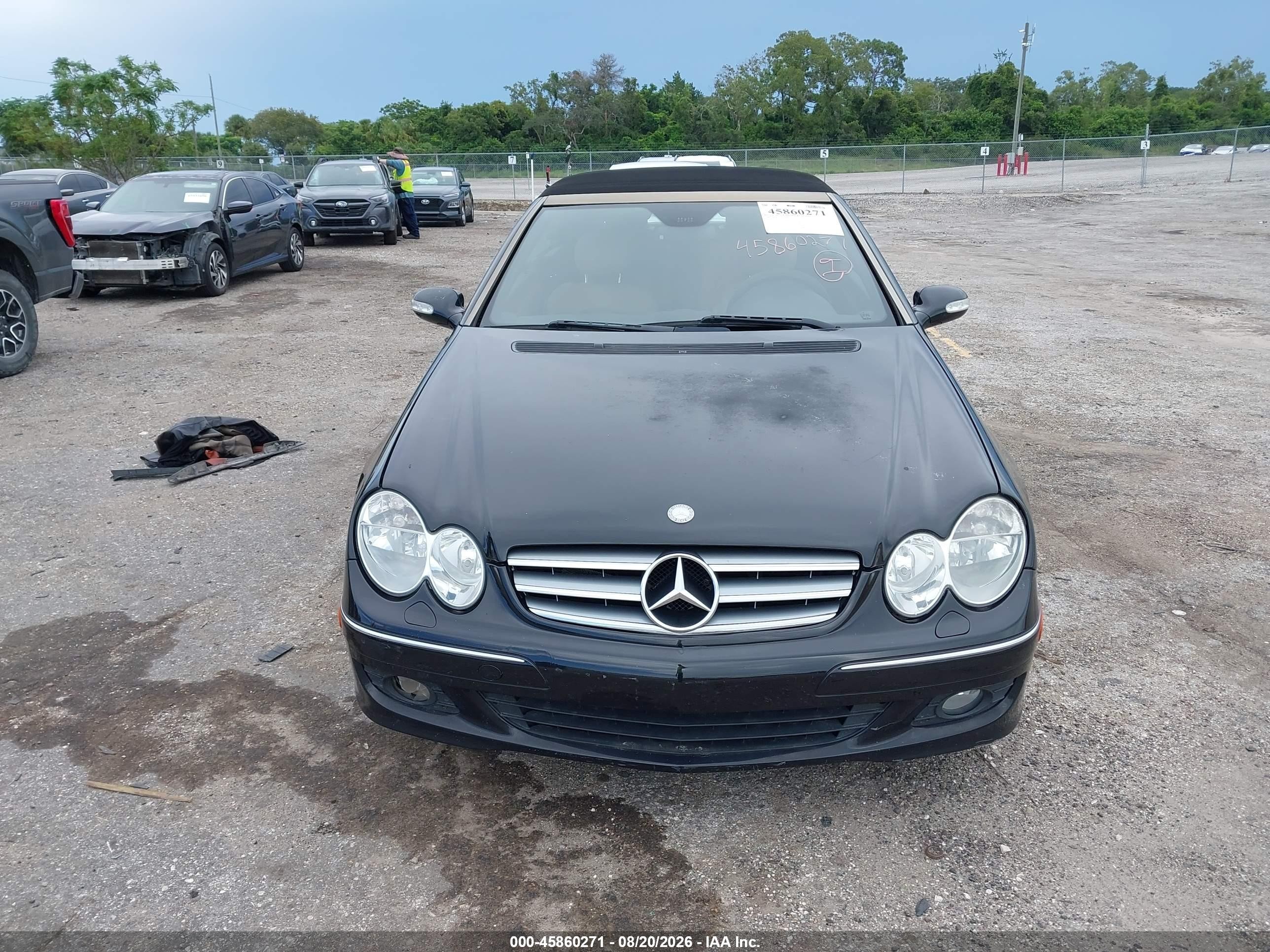 2009 Mercedes-benz Clk 350 Черный vin: WDBTK56F19T104426