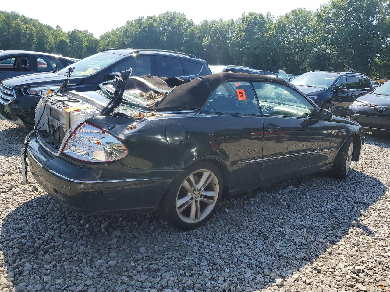 2007 Mercedes-benz Clk 350 Black vin: WDBTK56F27T080604