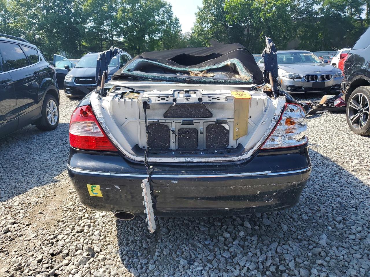 2007 Mercedes-benz Clk 350 Black vin: WDBTK56F27T080604