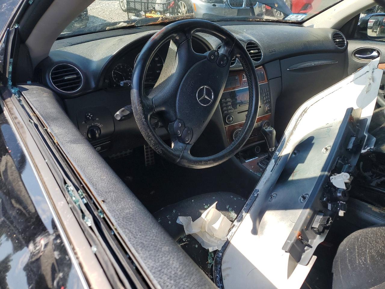 2007 Mercedes-benz Clk 350 Black vin: WDBTK56F27T080604