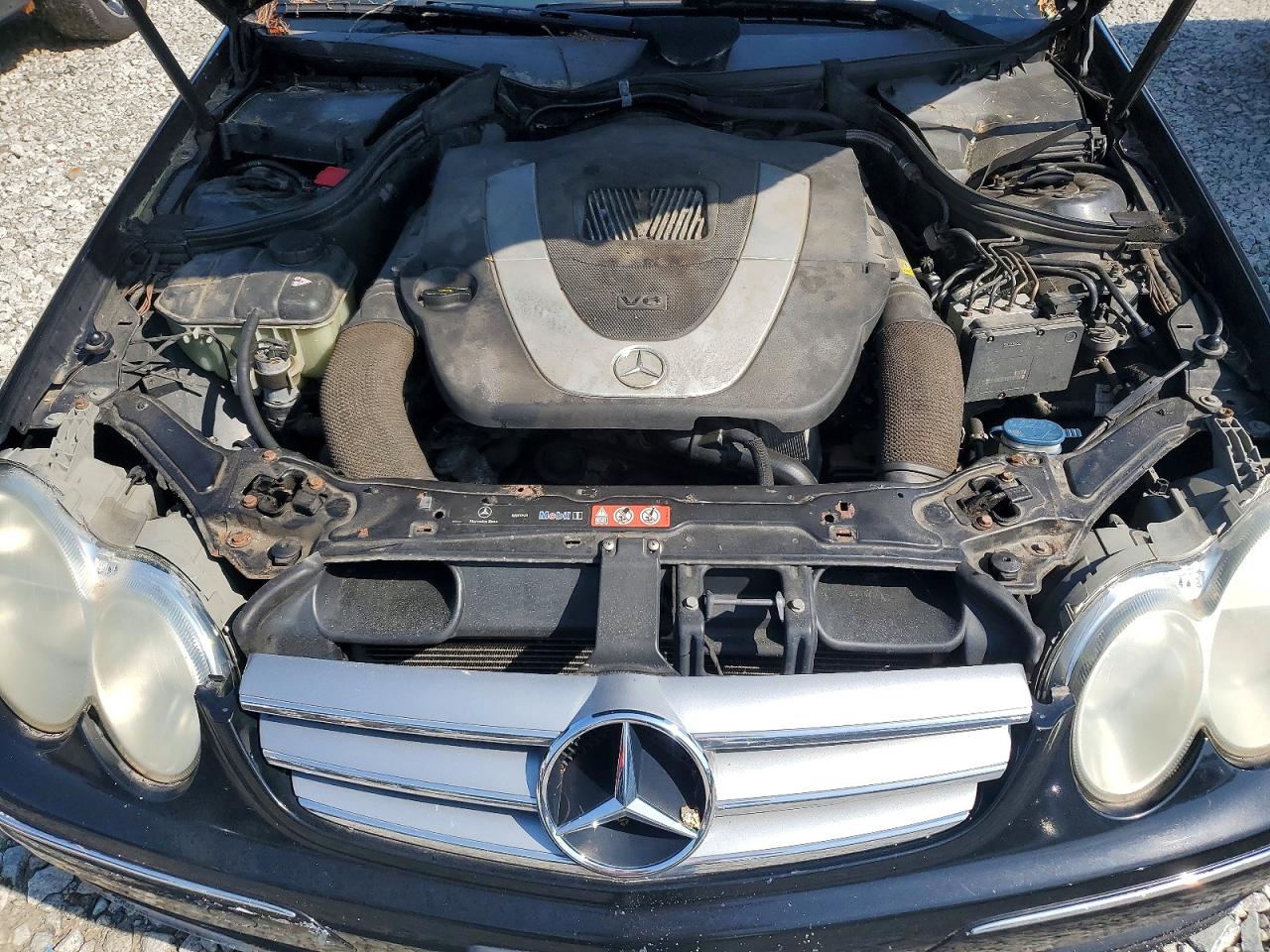 2007 Mercedes-benz Clk 350 Black vin: WDBTK56F27T080604