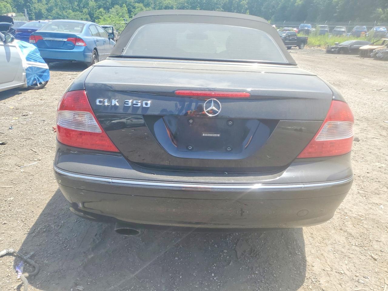 2008 Mercedes-benz Clk 350 Black vin: WDBTK56F28F251707