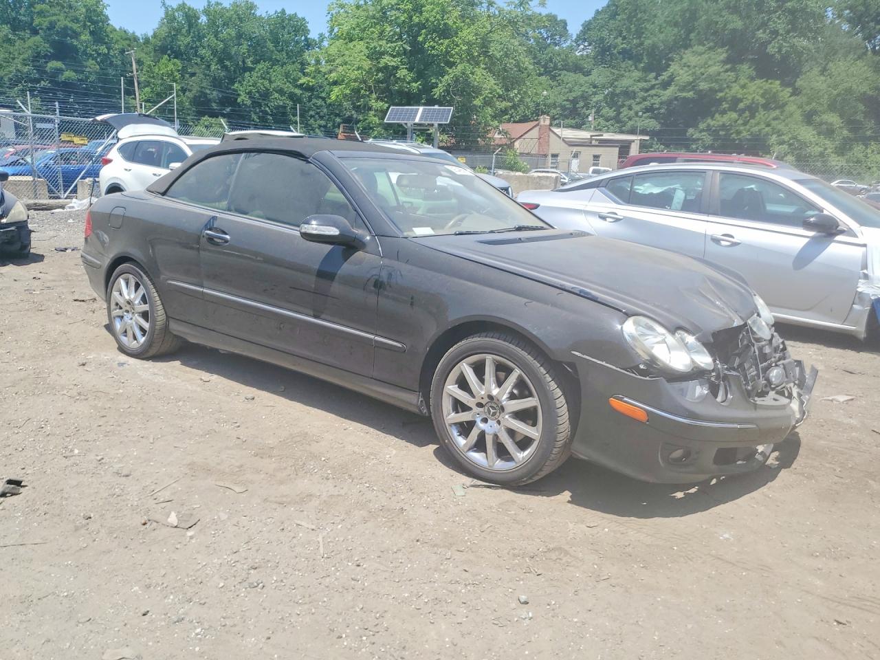 2008 Mercedes-benz Clk 350 Black vin: WDBTK56F28F251707