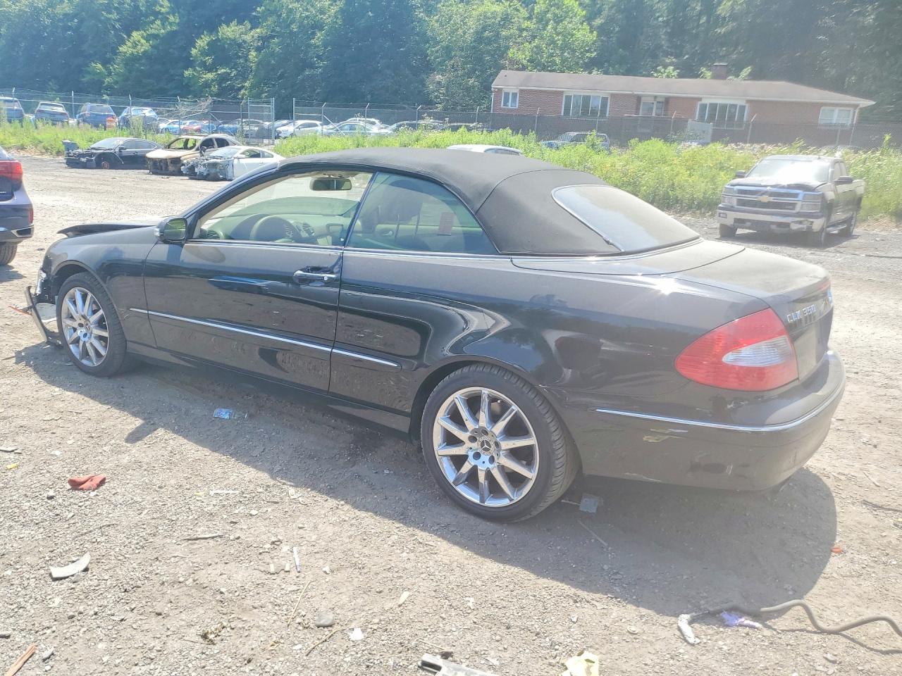2008 Mercedes-benz Clk 350 Black vin: WDBTK56F28F251707