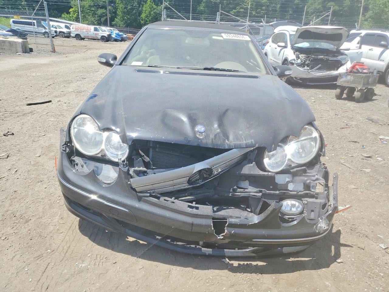 2008 Mercedes-benz Clk 350 Black vin: WDBTK56F28F251707