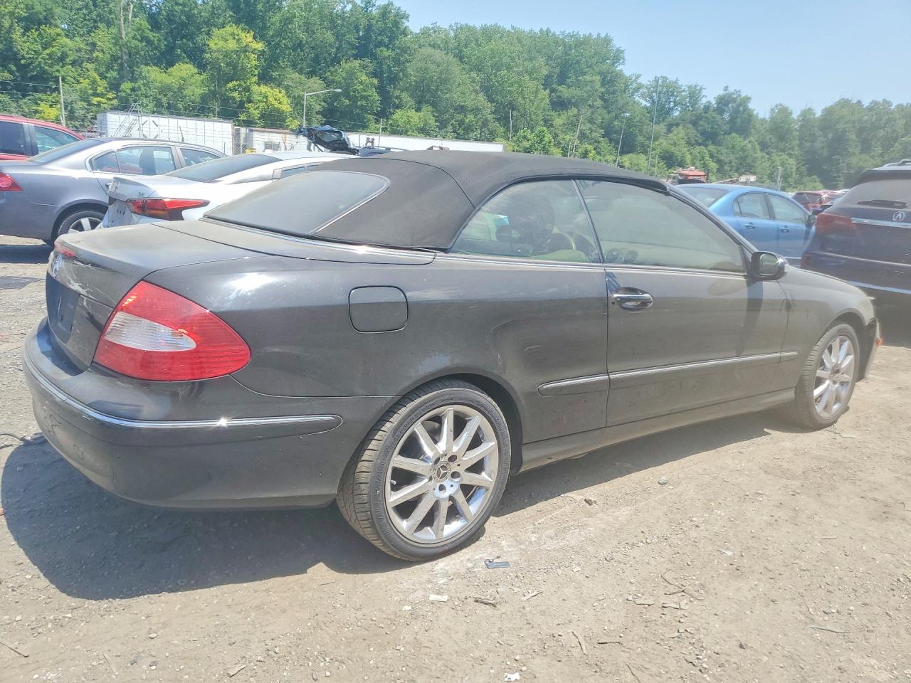 2008 Mercedes-benz Clk 350 Black vin: WDBTK56F28F251707