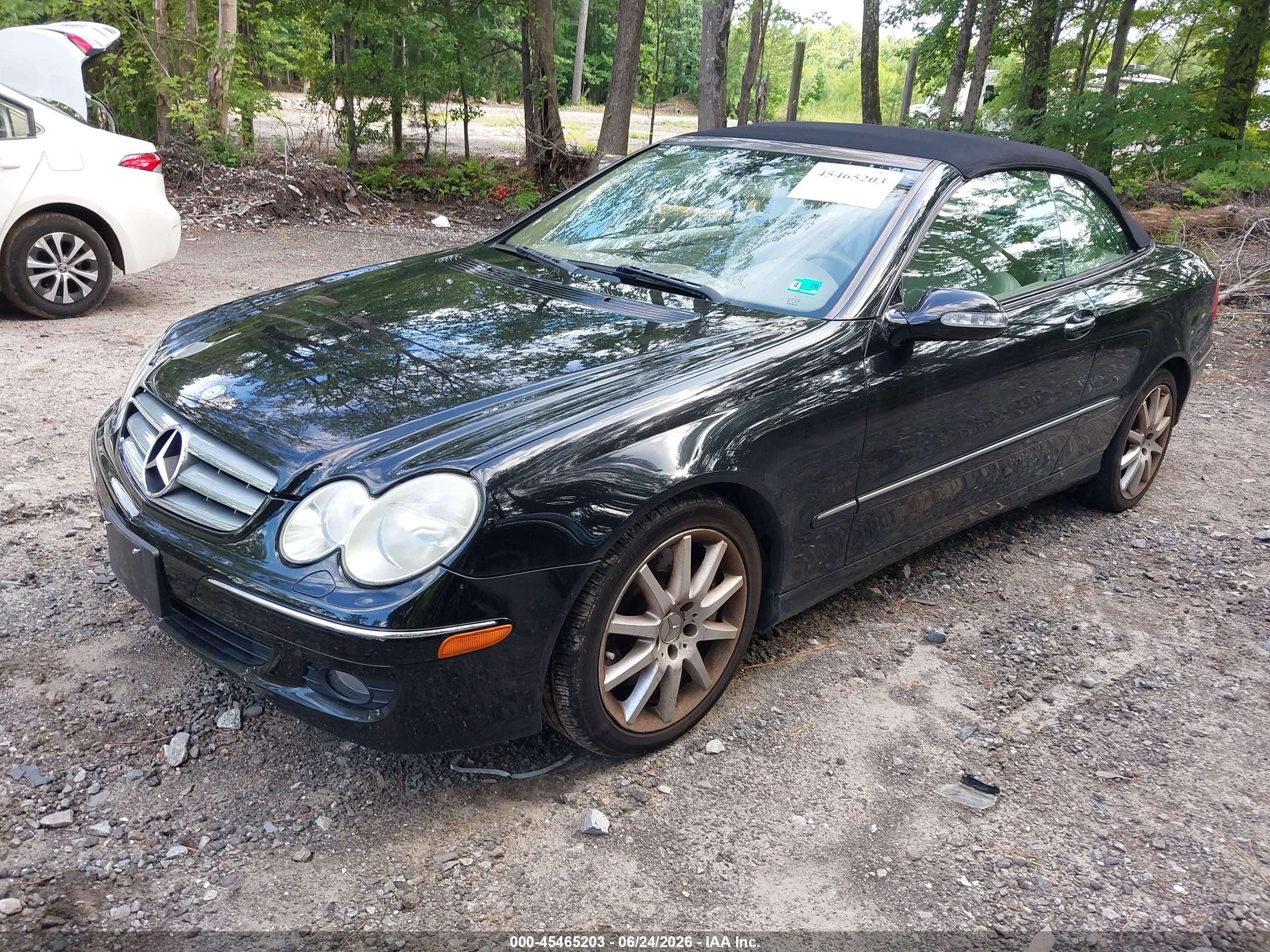 2007 Mercedes-benz Clk 350   Черный vin: WDBTK56F37F218505