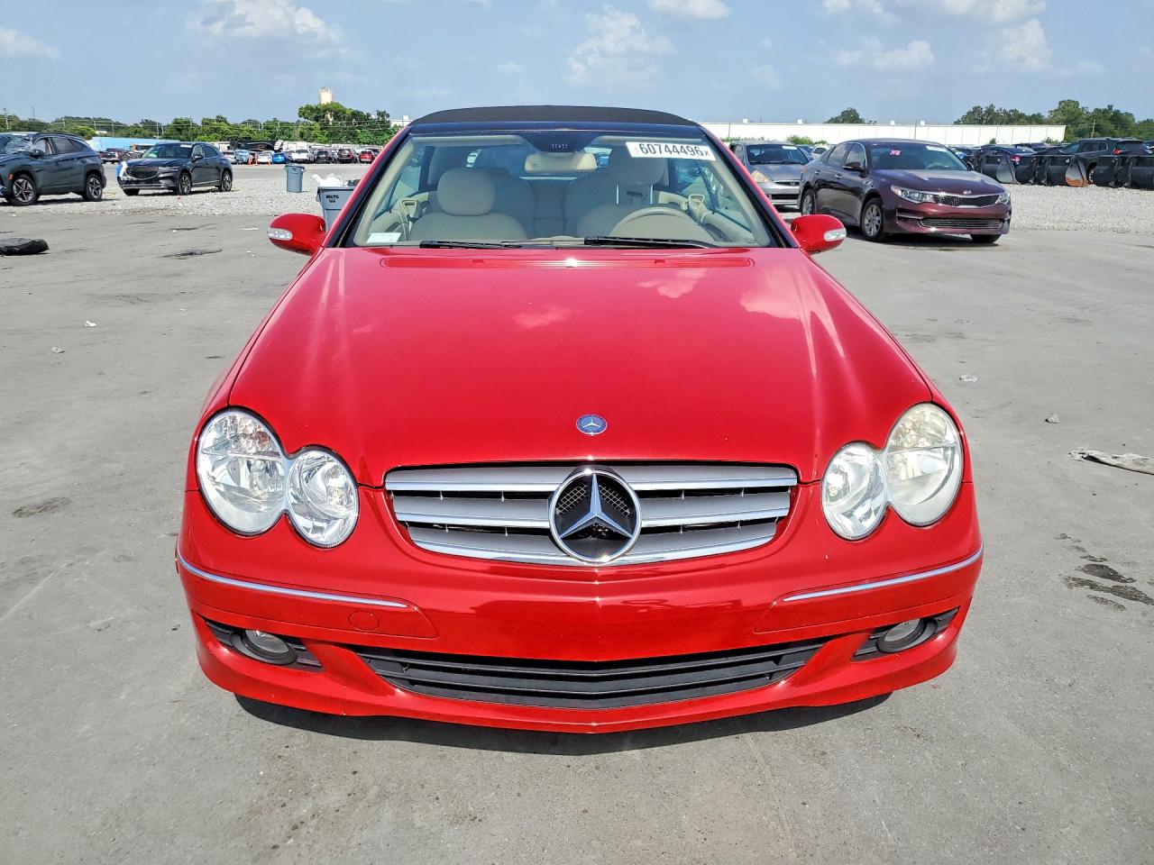 2008 Mercedes-benz Clk 350 Red vin: WDBTK56F38F252123