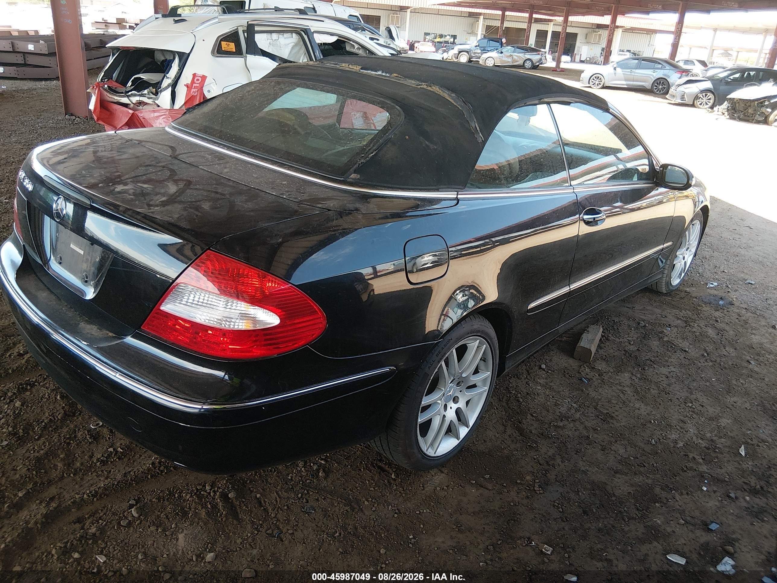 2009 Mercedes-benz Clk 350   Black vin: WDBTK56F39F263088