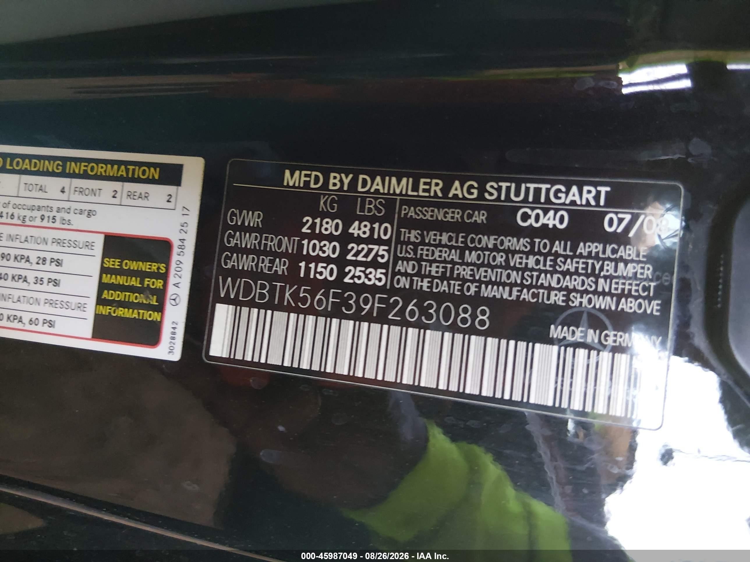 2009 Mercedes-benz Clk 350   Black vin: WDBTK56F39F263088