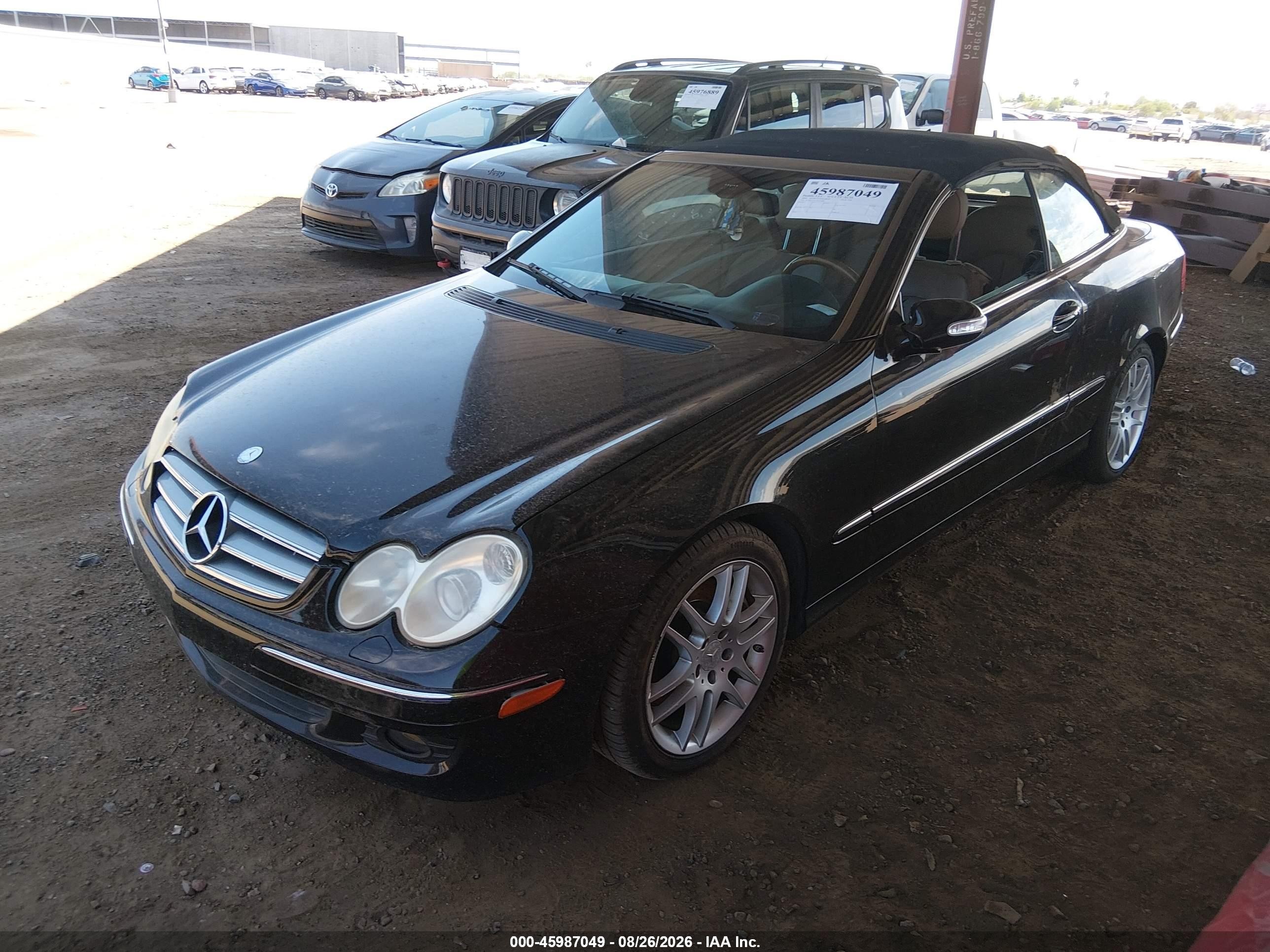 2009 Mercedes-benz Clk 350   Black vin: WDBTK56F39F263088