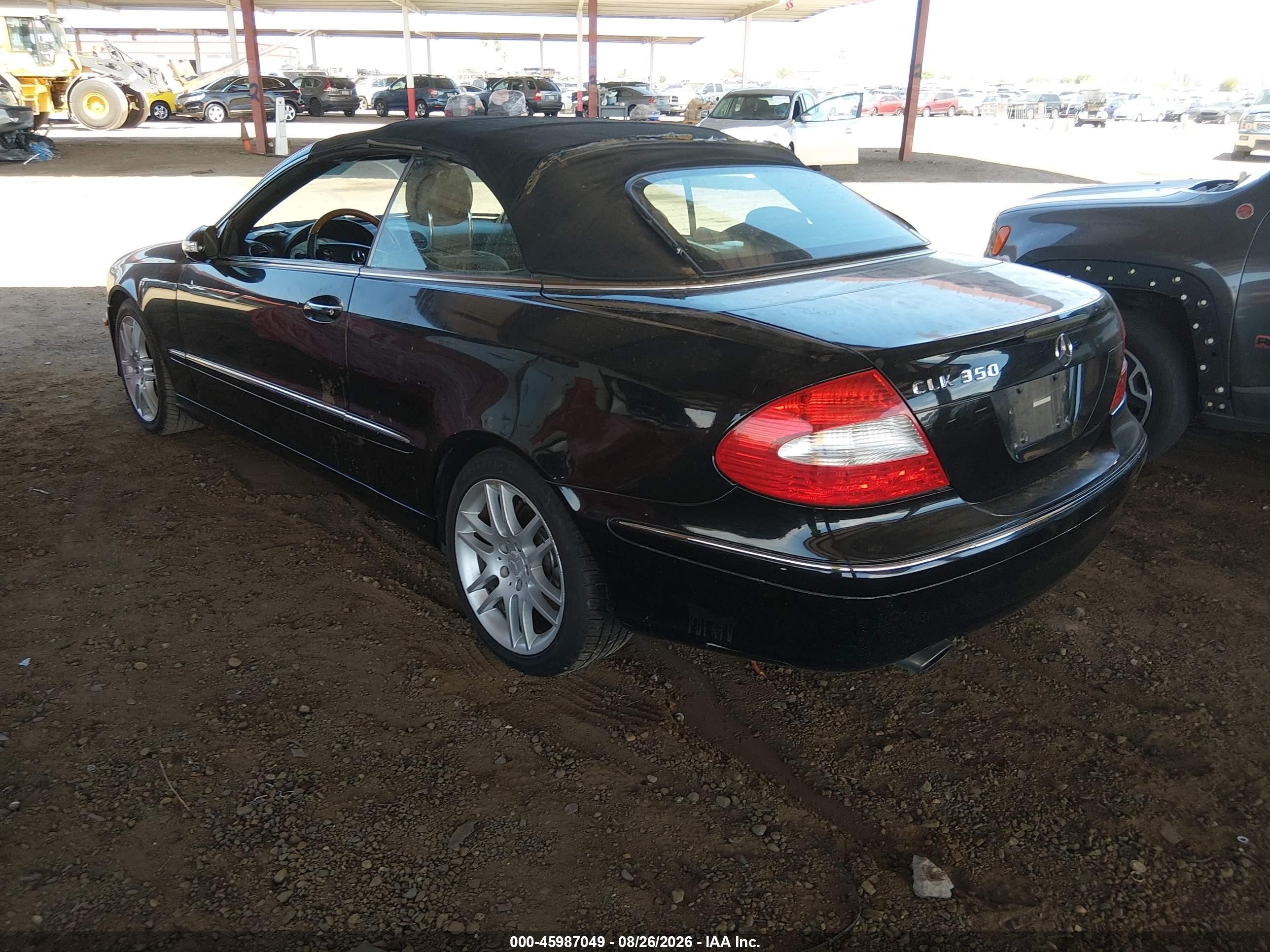 2009 Mercedes-benz Clk 350   Black vin: WDBTK56F39F263088