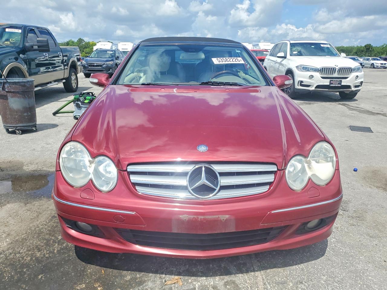 2009 Mercedes-benz Clk 350 Red vin: WDBTK56F39T108803