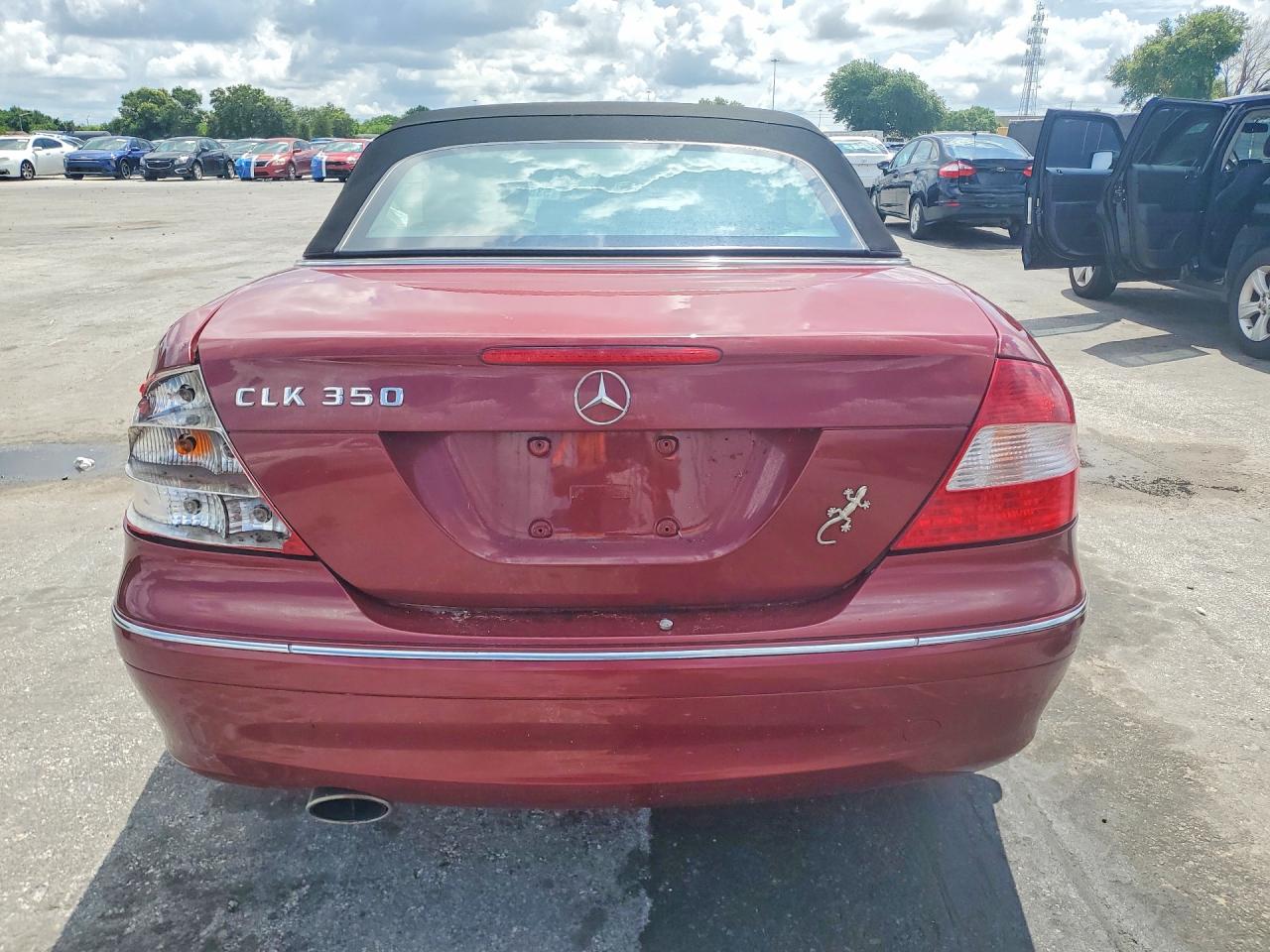 2009 Mercedes-benz Clk 350 Red vin: WDBTK56F39T108803