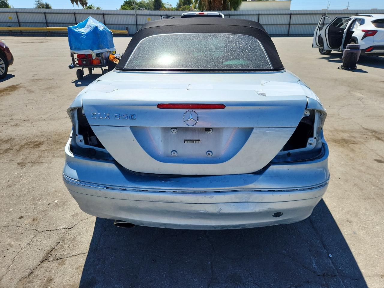 2007 Mercedes-benz Clk 350 Blue vin: WDBTK56F47F212454