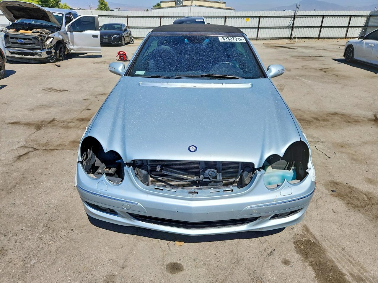 2007 Mercedes-benz Clk 350 Blue vin: WDBTK56F47F212454