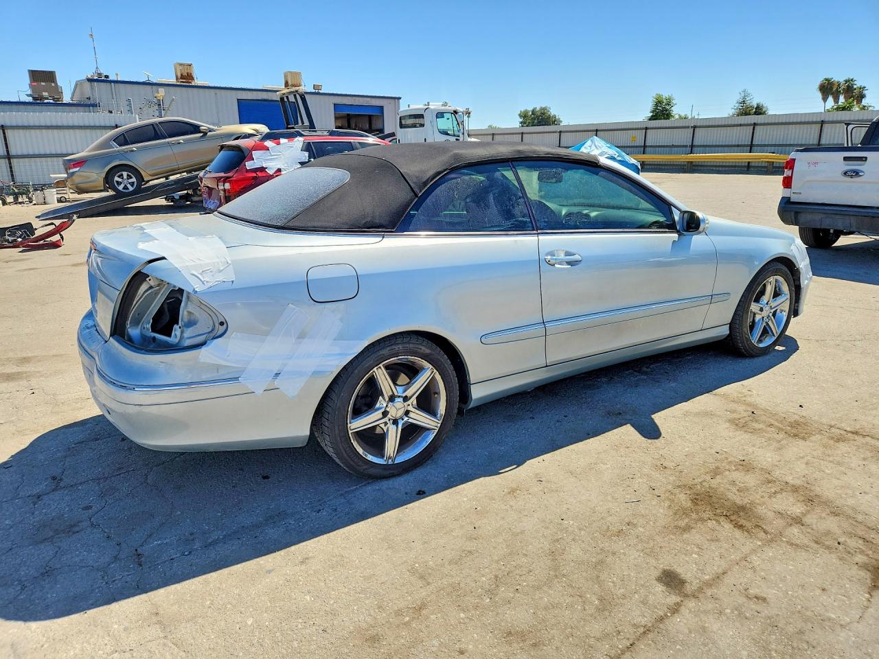 2007 Mercedes-benz Clk 350 Blue vin: WDBTK56F47F212454