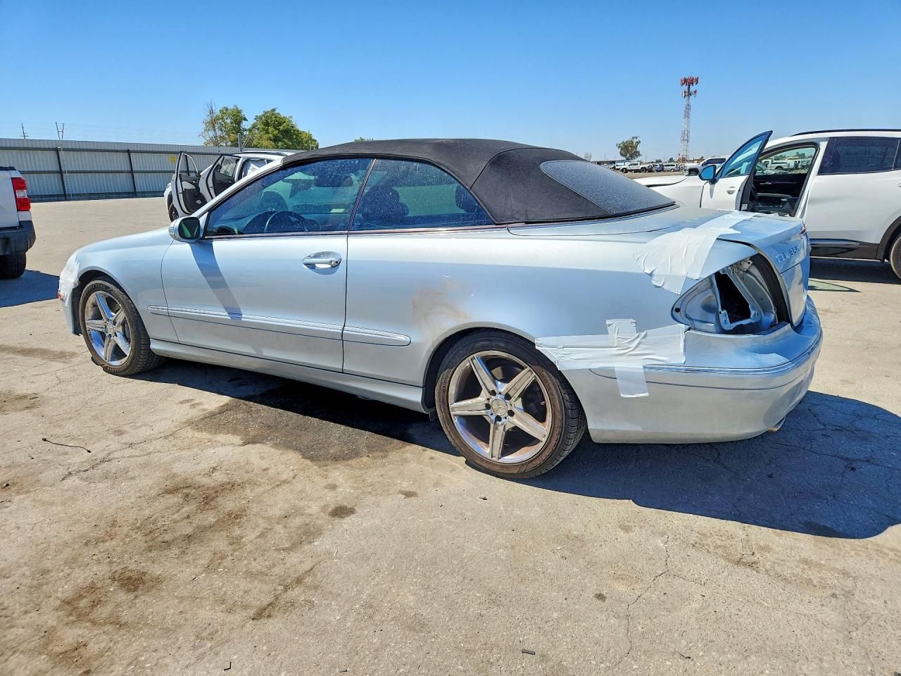 2007 Mercedes-benz Clk 350 Blue vin: WDBTK56F47F212454