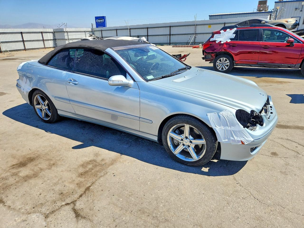 2007 Mercedes-benz Clk 350 Blue vin: WDBTK56F47F212454