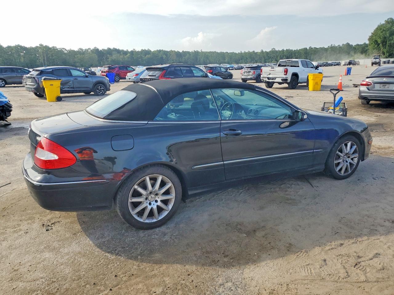 2007 Mercedes-benz Clk 350 Black vin: WDBTK56F47T086615