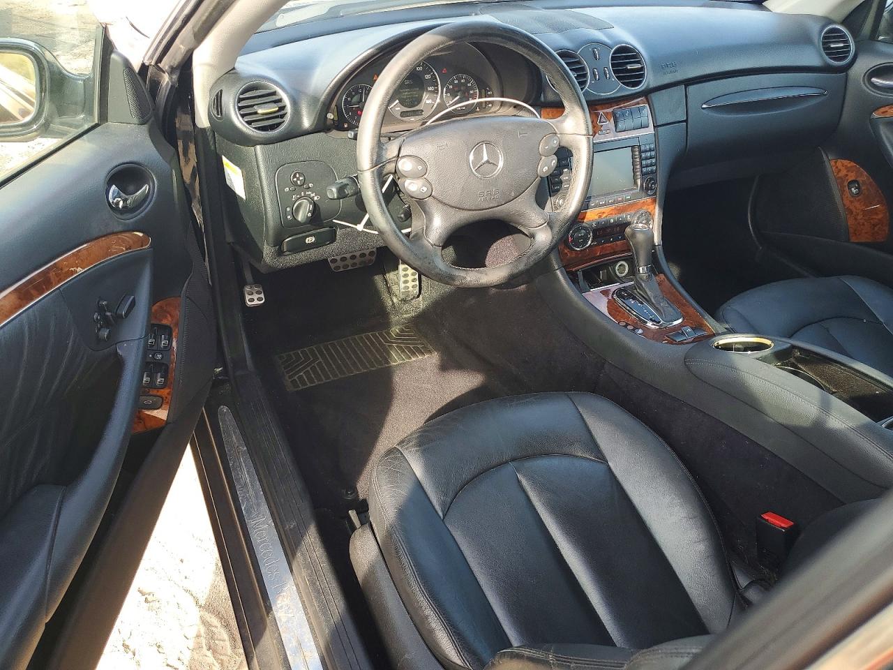 2007 Mercedes-benz Clk 350 Black vin: WDBTK56F47T086615