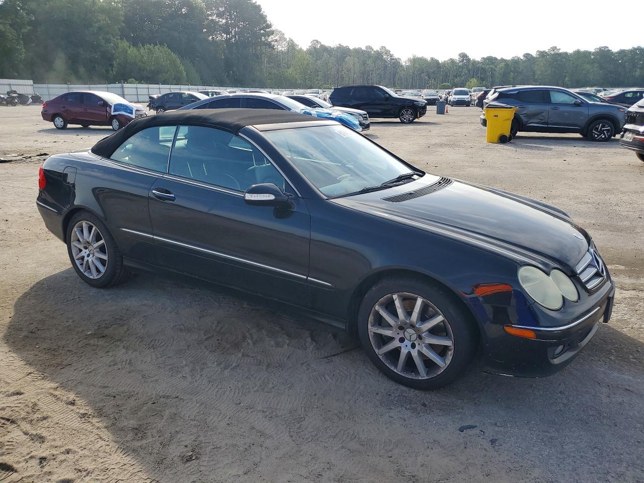 2007 Mercedes-benz Clk 350 Black vin: WDBTK56F47T086615