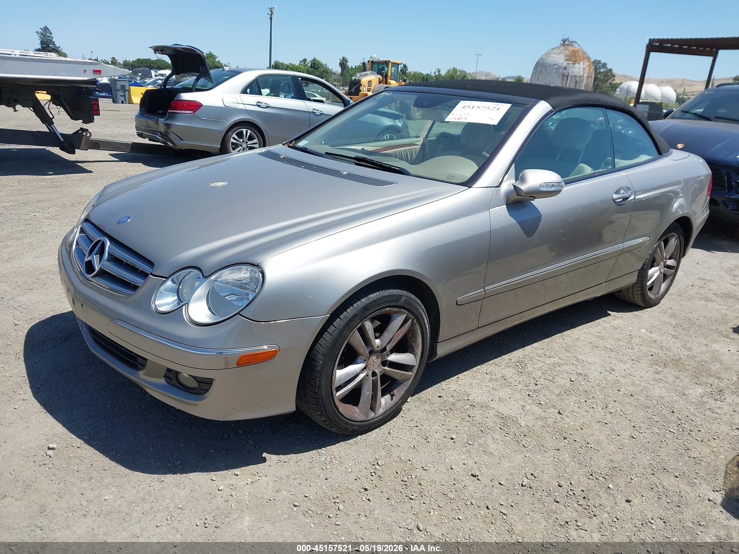 2008 Mercedes-benz Clk 350   Gray vin: WDBTK56F48F254186