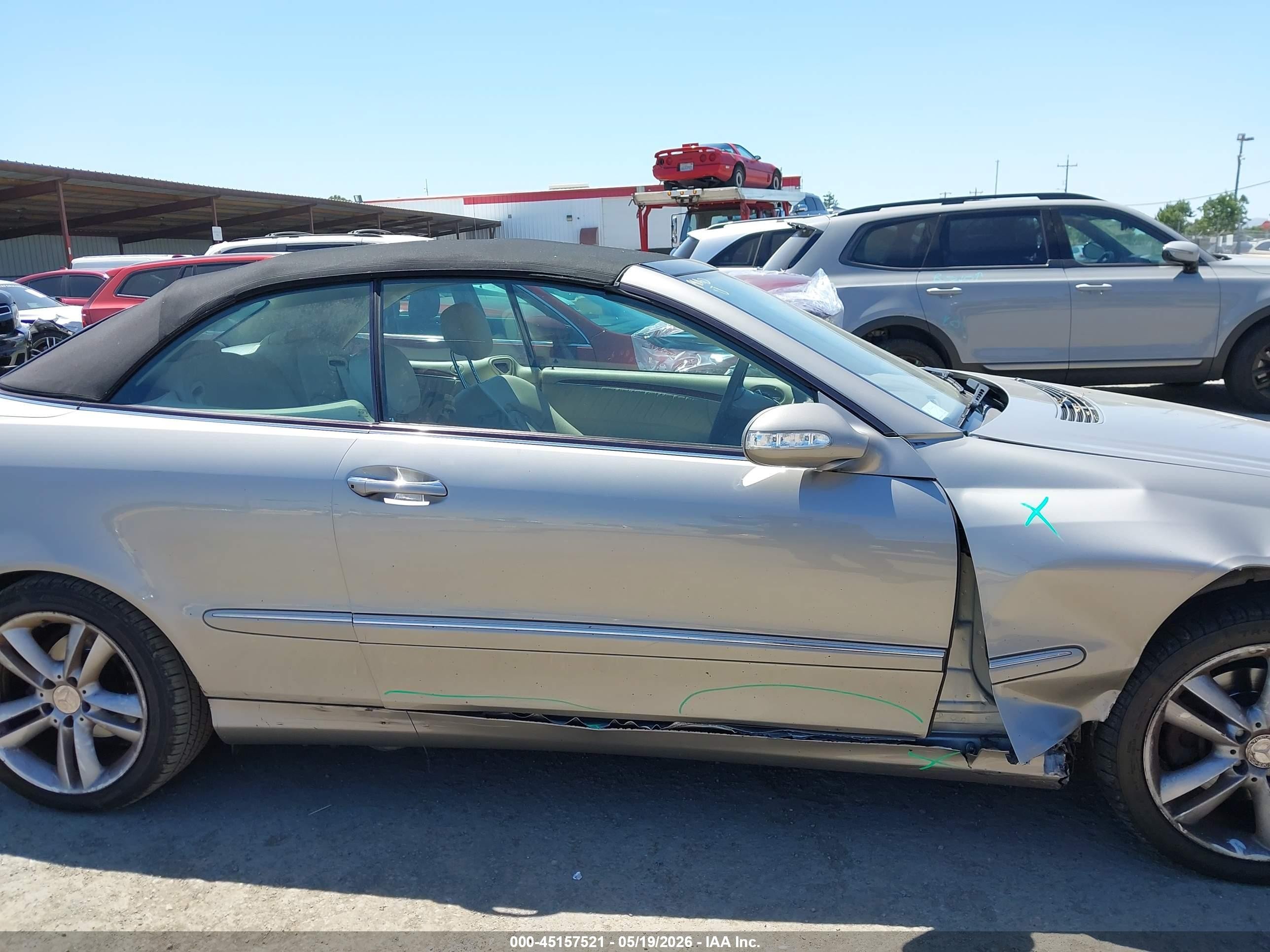 2008 Mercedes-benz Clk 350   Gray vin: WDBTK56F48F254186