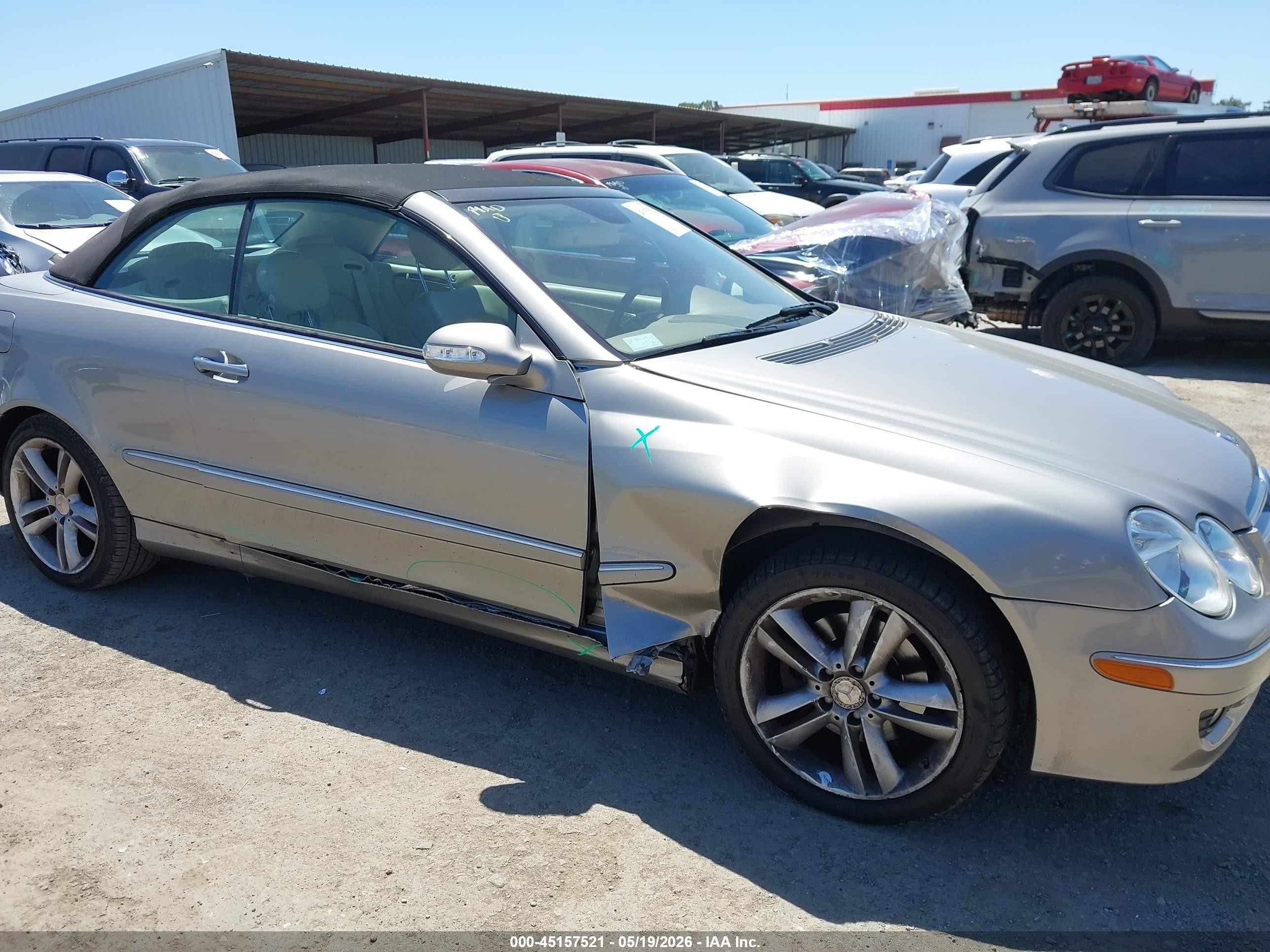 2008 Mercedes-benz Clk 350   Gray vin: WDBTK56F48F254186