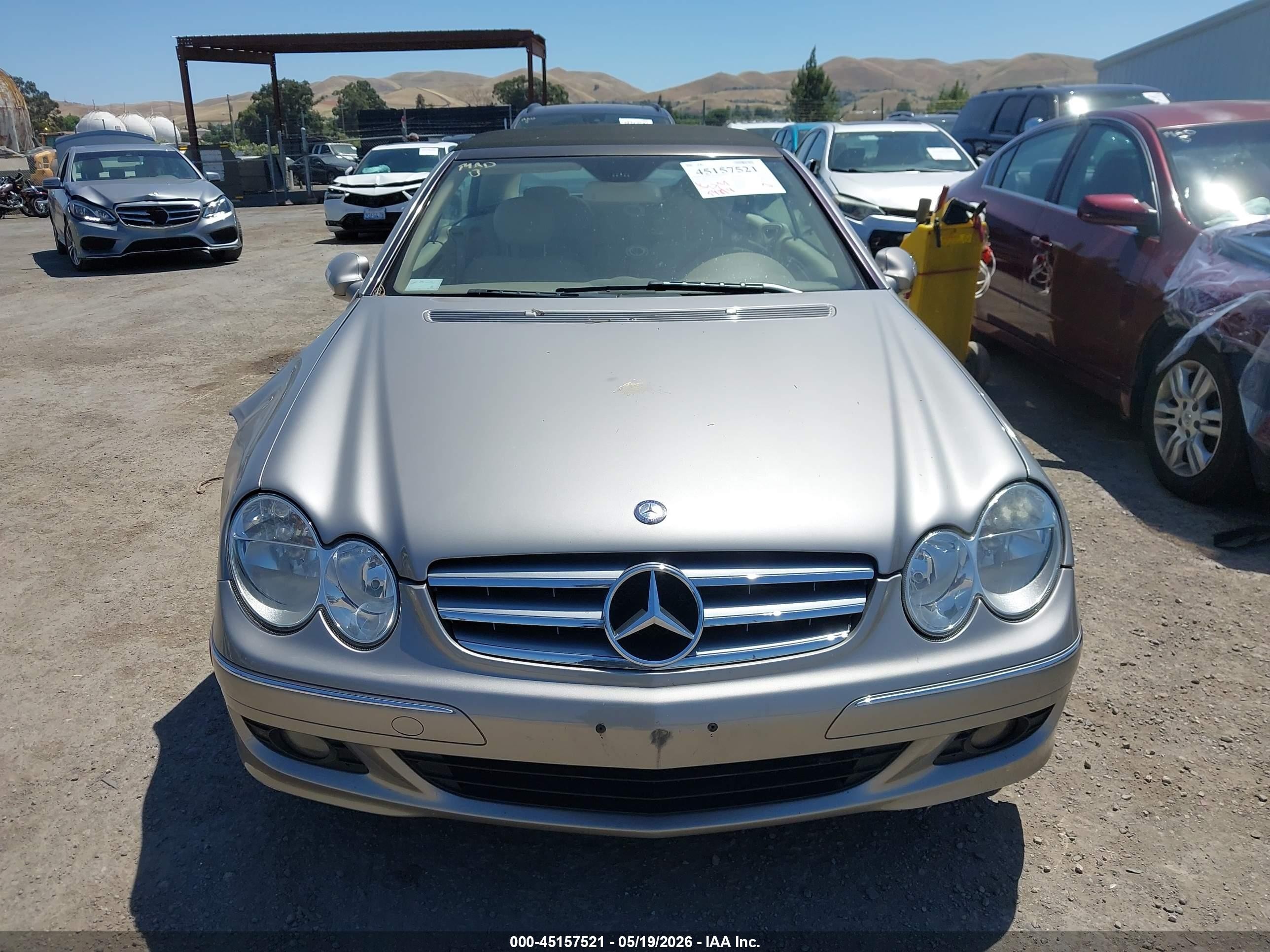 2008 Mercedes-benz Clk 350   Gray vin: WDBTK56F48F254186