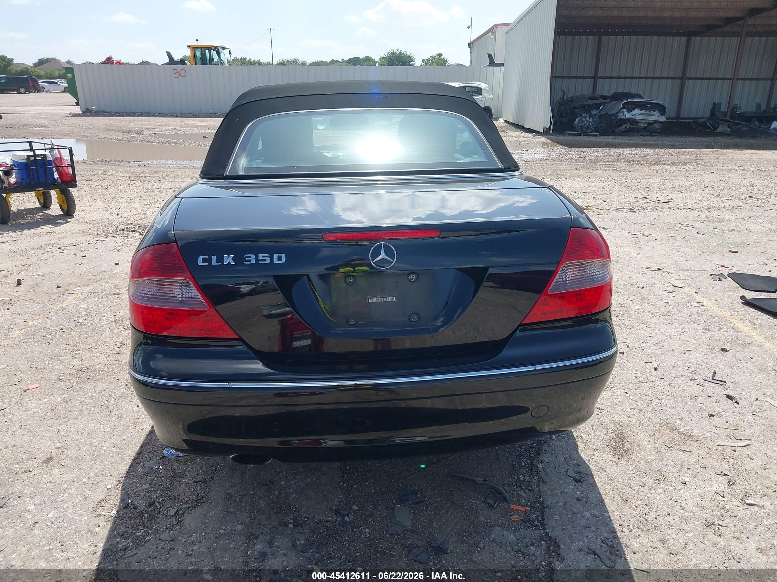 2008 Mercedes-benz Clk 350   Black vin: WDBTK56F48T093050