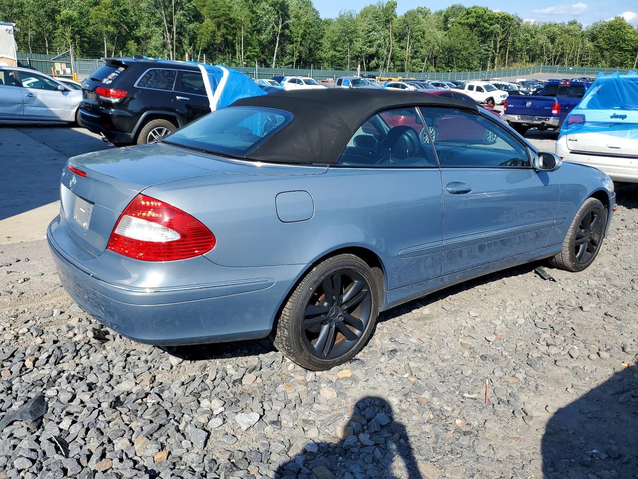 2007 Mercedes-benz Clk 350 Silver vin: WDBTK56F57F219056