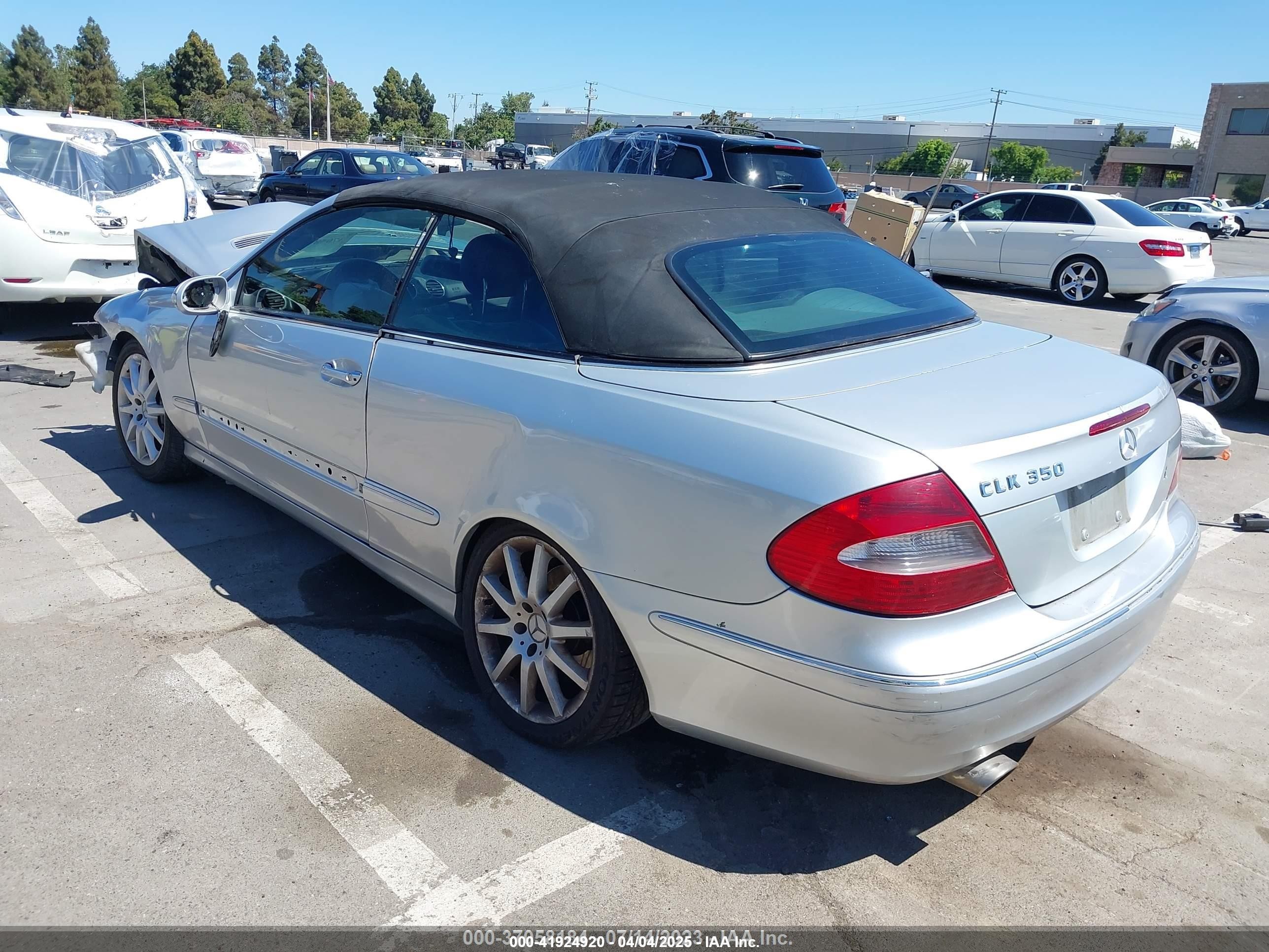 2007 Mercedes-benz Clk 350   Silver vin: WDBTK56F57T080788