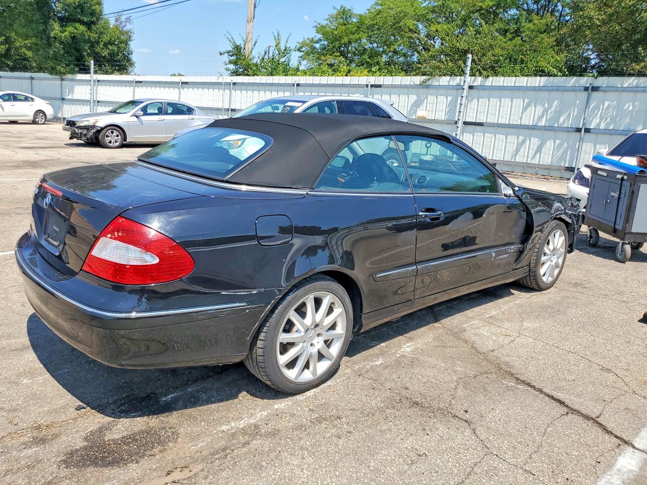 2007 Mercedes-benz Clk 350 Black vin: WDBTK56F57T081701