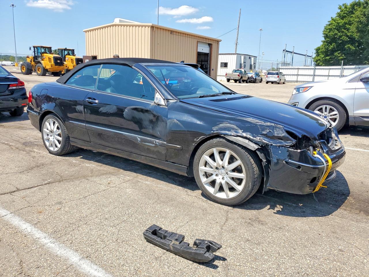 2007 Mercedes-benz Clk 350 Black vin: WDBTK56F57T081701