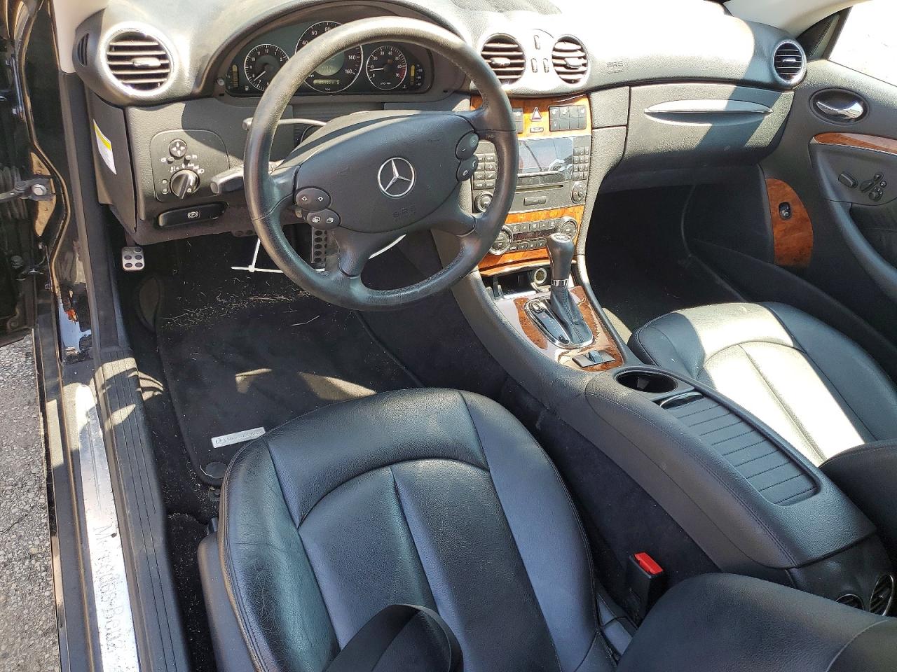 2007 Mercedes-benz Clk 350 Black vin: WDBTK56F57T081701