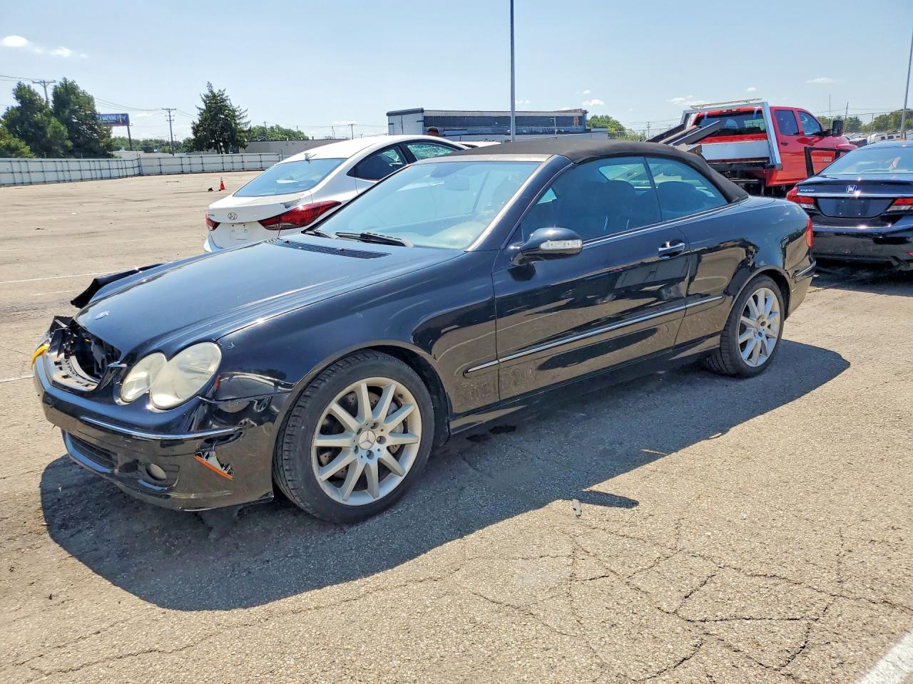 2007 Mercedes-benz Clk 350 Black vin: WDBTK56F57T081701