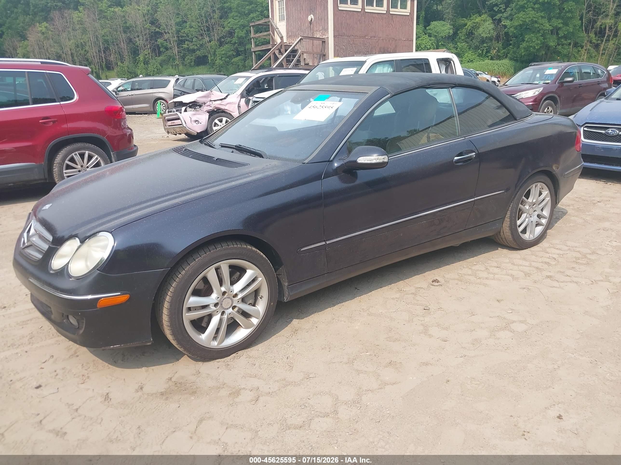 2009 Mercedes-benz Clk 350 Black vin: WDBTK56F59T101593